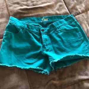 Teal shorts